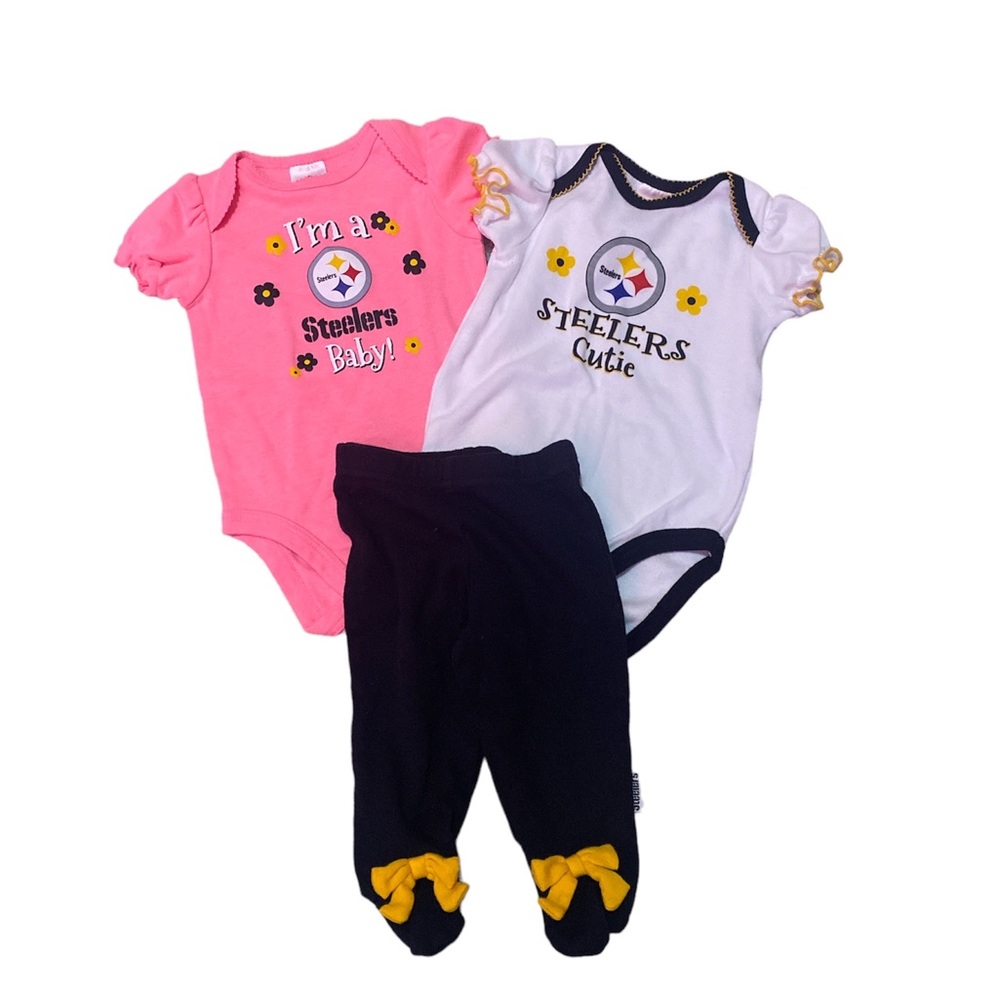 Pittsburgh Steelers Baby Bundle Size 0-3 Months